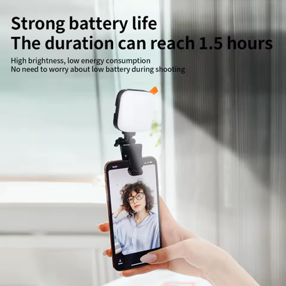 Gambar produk ASENGRY Lampu Fill Light LED 3in1 Color 2800-9000K Back Clip 1200mAh - N21