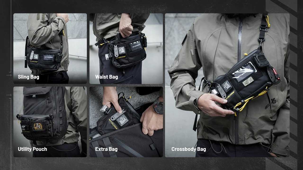 Gambar produk Nitecore Tas Sling Bag Modular Multifungsi Lightweight 500D Nylon - SLB08