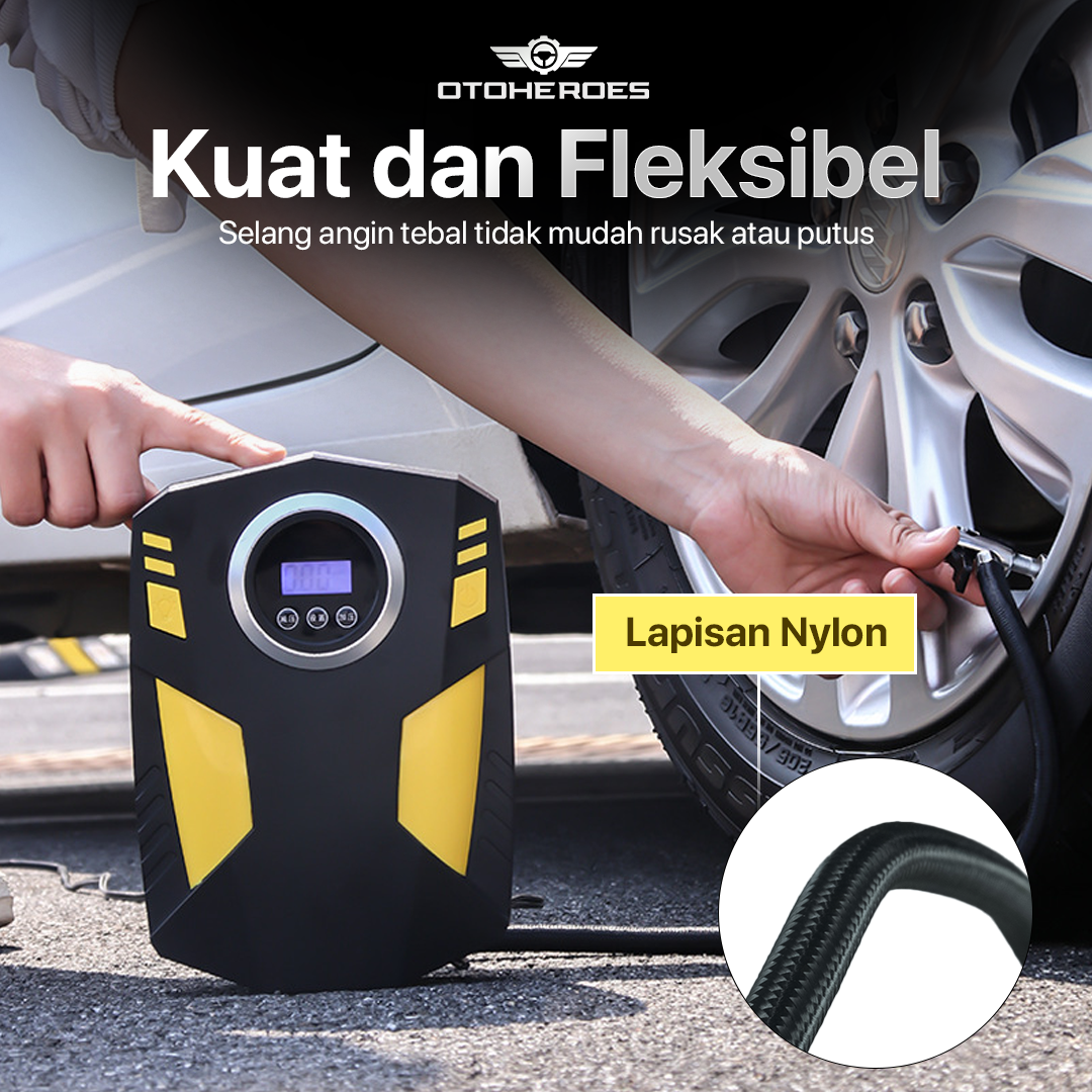 OTOHEROES Pompa Ban Elektrik Portable Air Compressor DC 12V 150 PSI - YD-787 Gambar produk OTOHEROES Pompa Ban Elektrik Portable Air Compressor DC 12V 150 PSI - YD-787