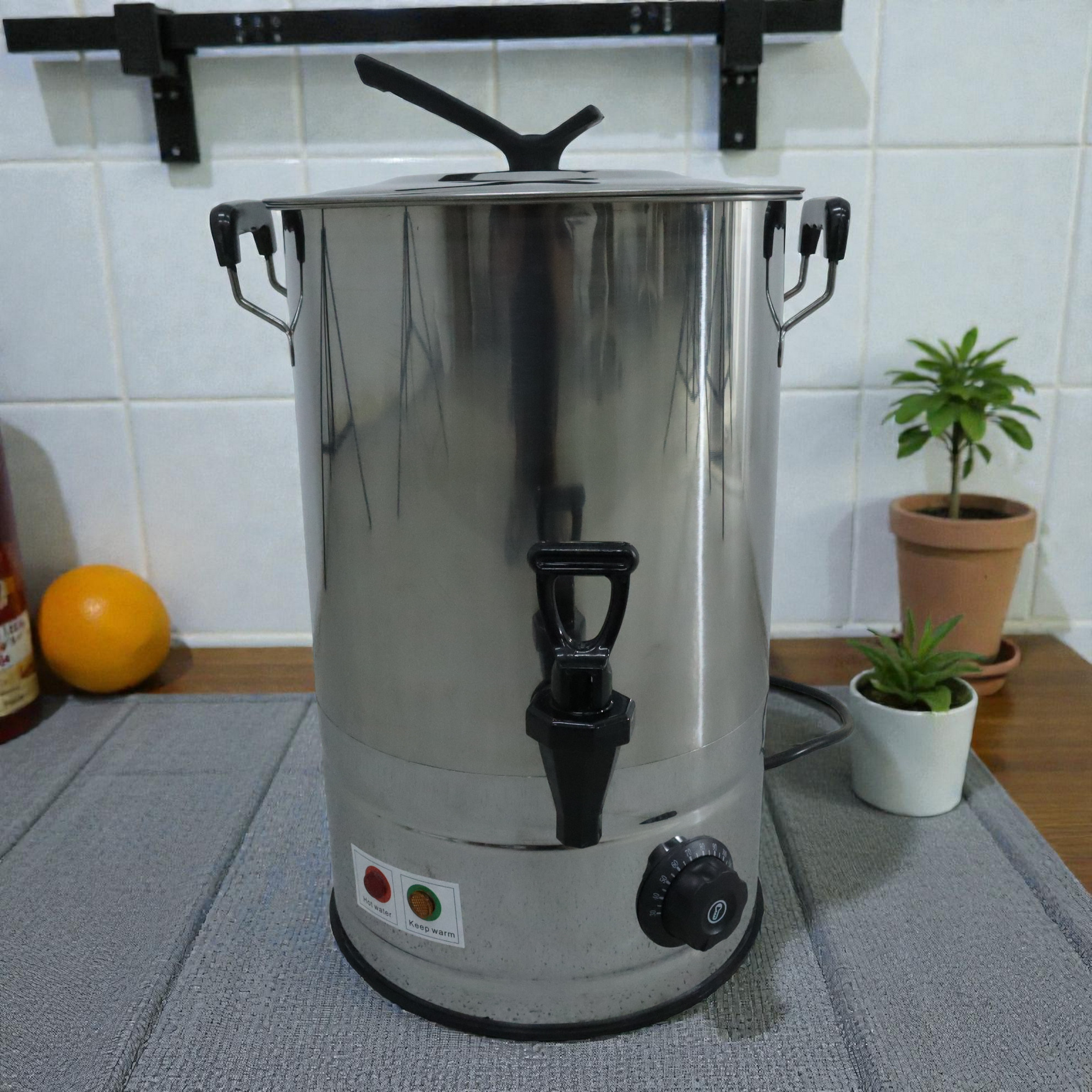 WEPO Pemanas Air Listrik Electric Hot Water Bucket Stainless Steel 18L - RK02 Gambar produk WEPO Pemanas Air Listrik Electric Hot Water Bucket Stainless Steel 18L - RK02