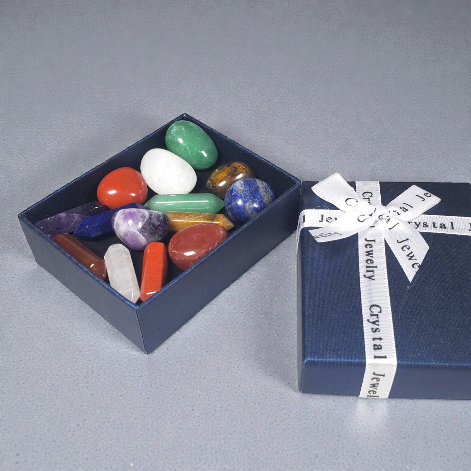 Gambar produk MOVER Batu Permata Alami Natural Gemstone Hexagonal Colorful 14 PCS - MC2