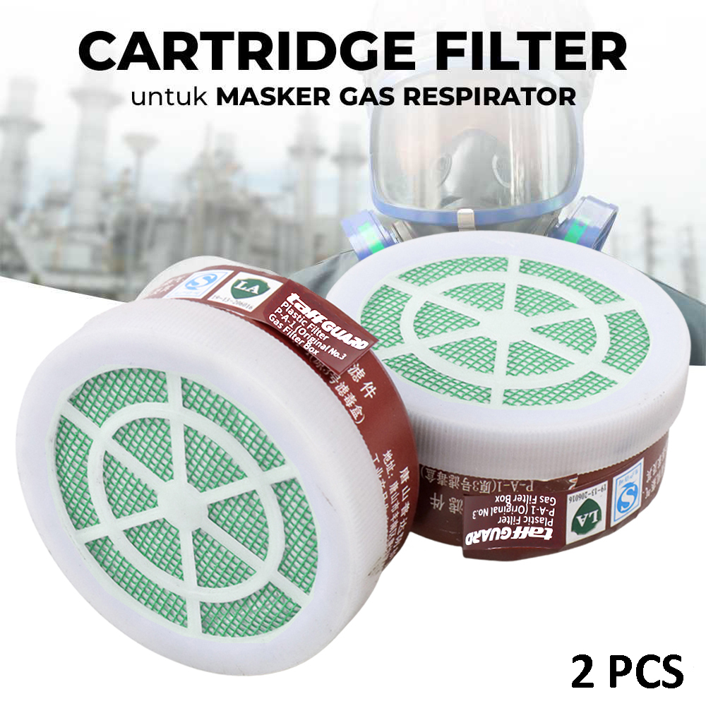 Gambar produk TaffGUARD Cartridge Filter Masker Gas Respirator Organik 2 PCS - FD-402