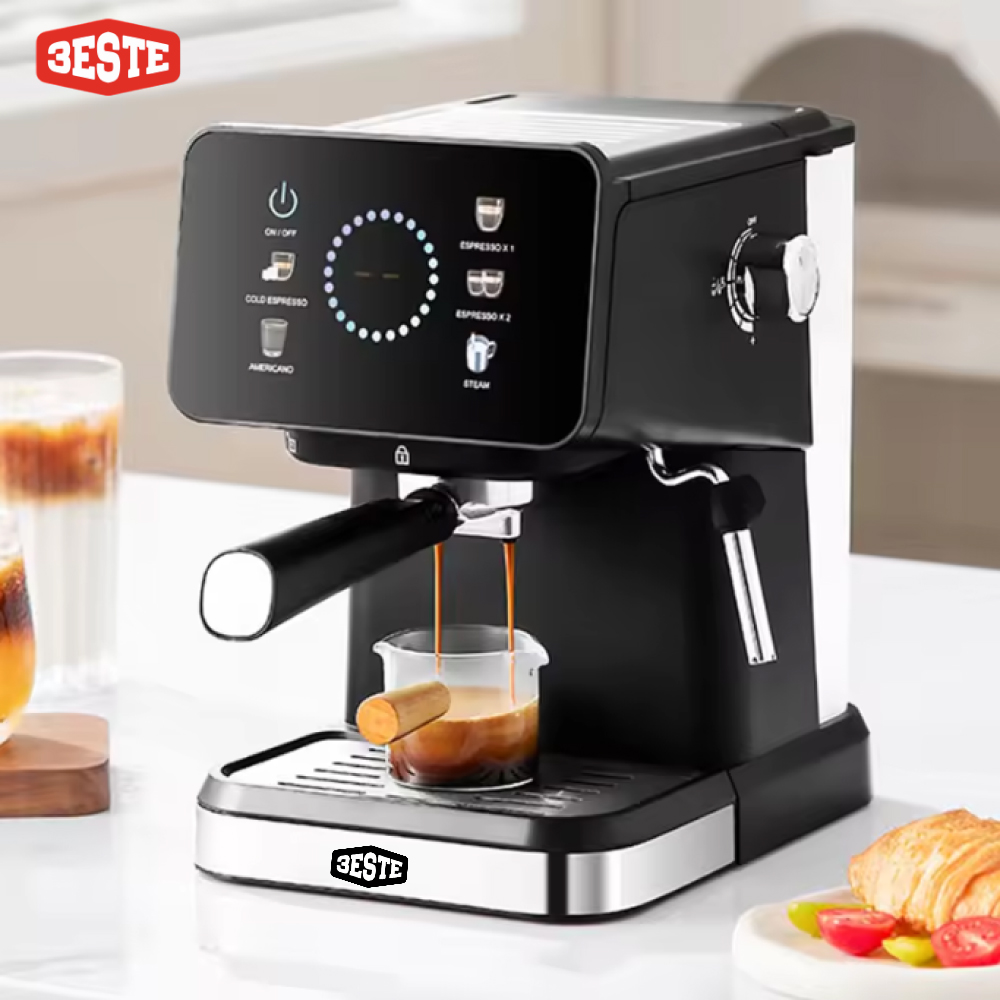 Trieste Mesin Kopi Espresso Coffee Maker Frothing 20 Bar 1050W - CM3171 Gambar produk Trieste Mesin Kopi Espresso Coffee Maker Frothing 20 Bar 1050W - CM3171