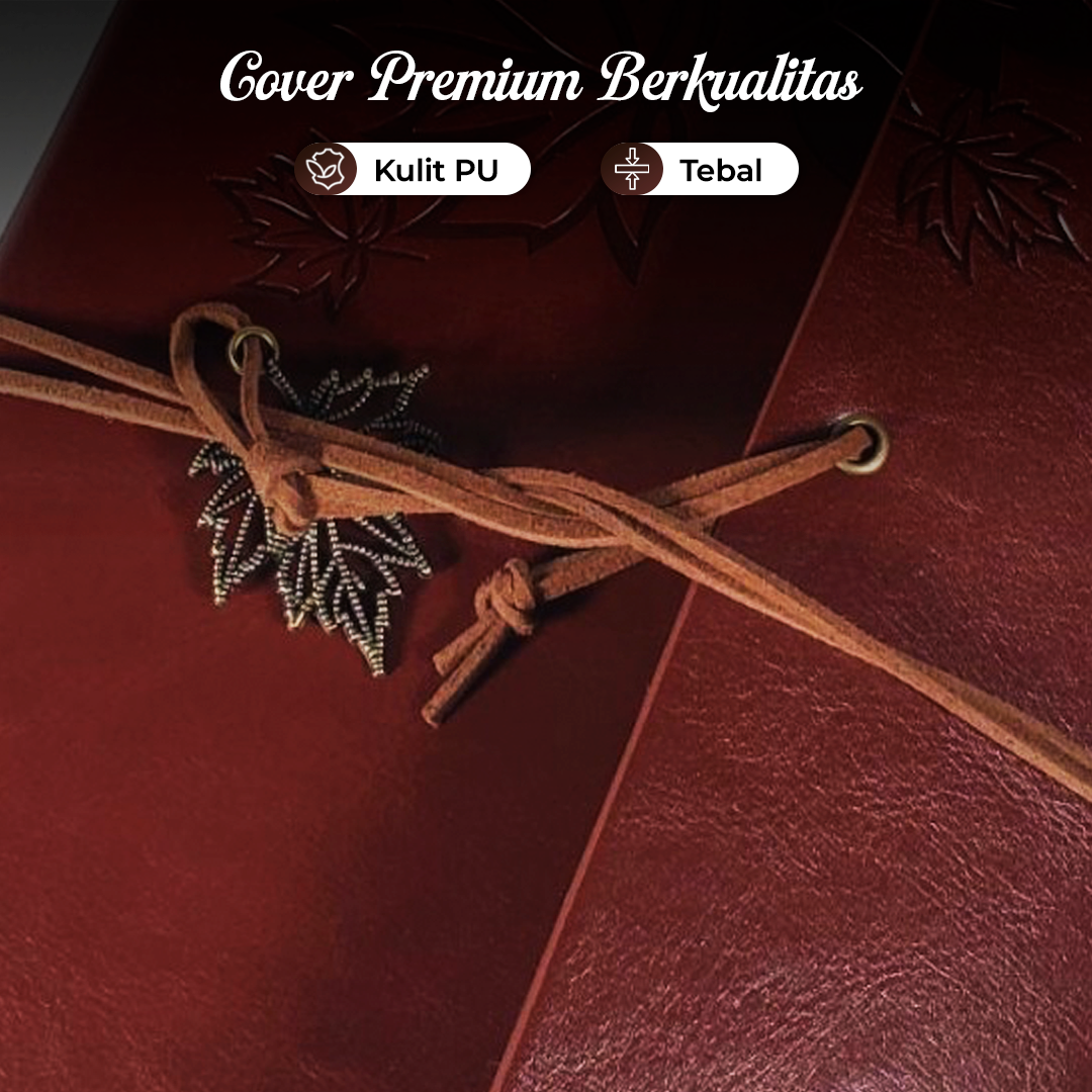 Gambar produk Toddi AIMEE Buku Catatan Binder Notebook Cover Kulit Vintage Maple A5 - ZB-16