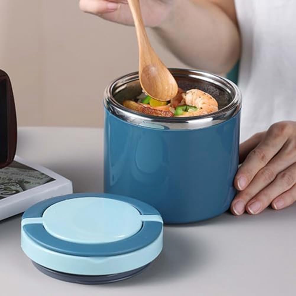 Tassety Kotak Makan Lunch Box Soup Stainless Steel 201 1000ml with Lid - TS-20 Gambar produk Tassety Kotak Makan Lunch Box Soup Stainless Steel 201 1000ml with Lid - TS-20