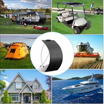 Sola Bright Solar Panel Monocrystalline Semi Flexible with Controller - SN40