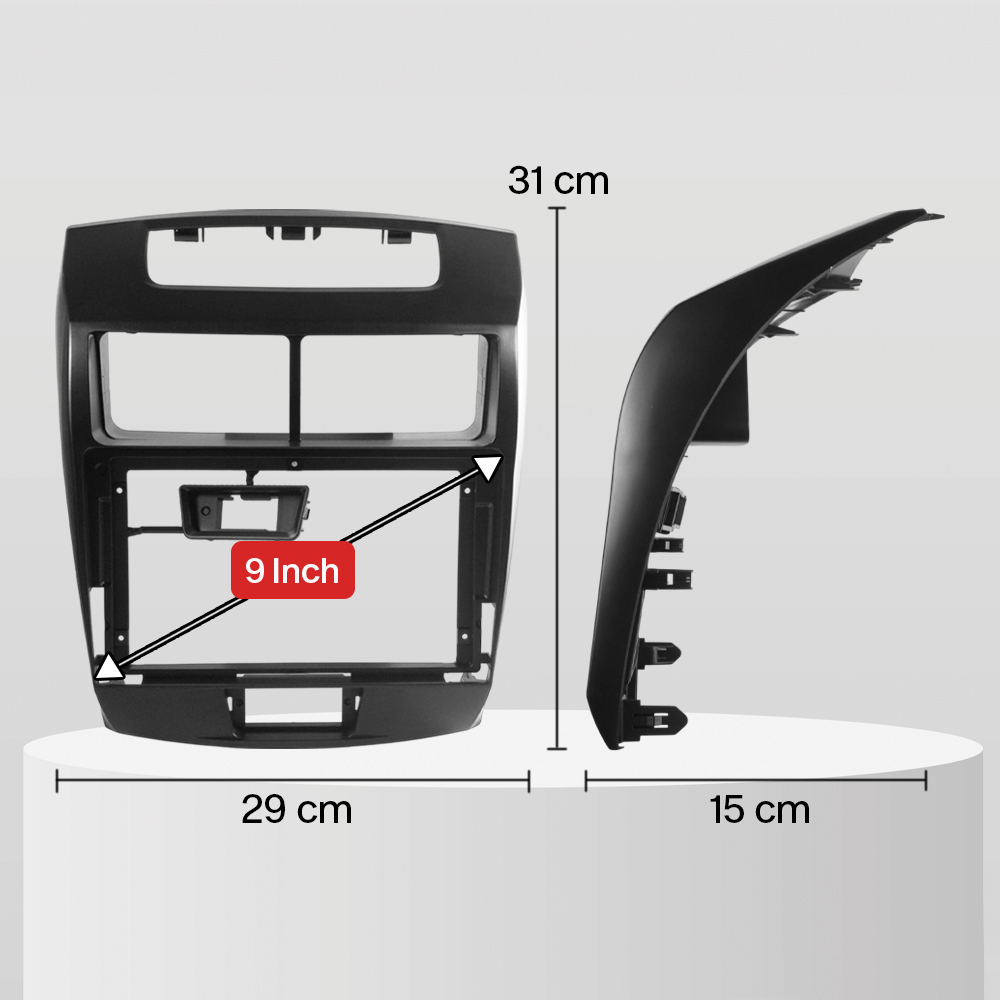 KUFINE Frame Head Unit ABS 9 Inch Car Player Toyota Avanza 2010-2018 - KF-18 Gambar produk KUFINE Frame Head Unit ABS 9 Inch Car Player Toyota Avanza 2010-2018 - KF-18