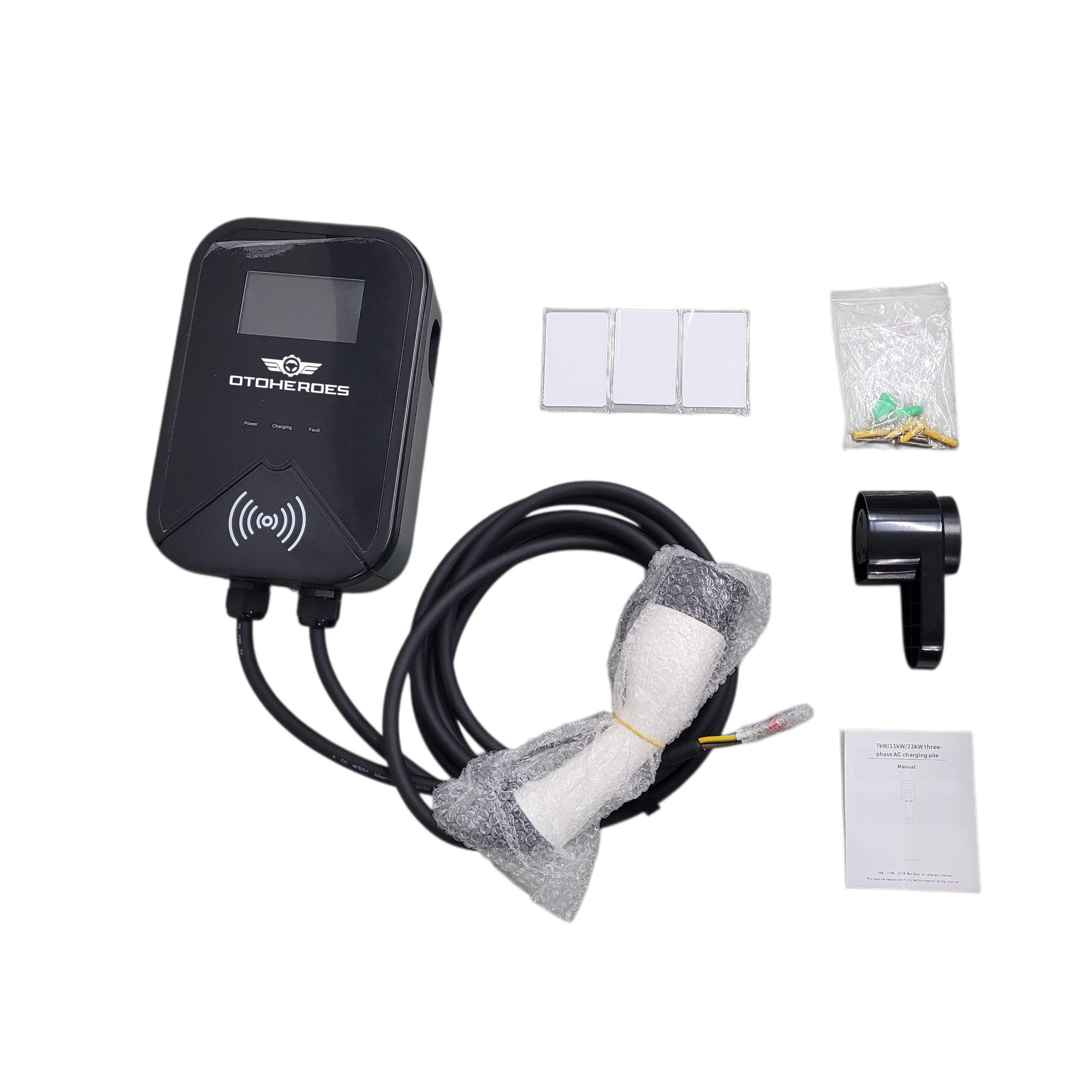 OTOHEROES Charger Mobil Listrik EV Swipe Card Type2 Female AC Charging 32A 7kW 1 Phase - PG01 Gambar produk OTOHEROES Charger Mobil Listrik EV Swipe Card Type2 Female AC Charging 32A 7kW 1 Phase - PG01