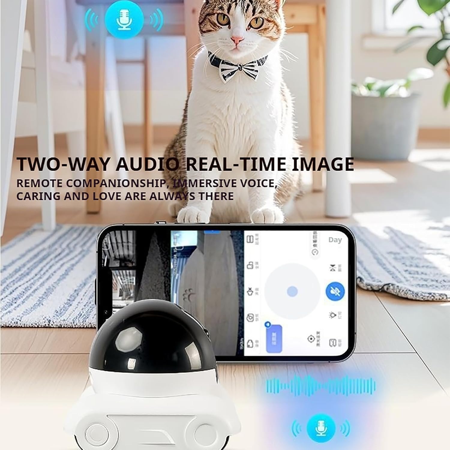 Jesco Robot CCTV Dual Lens Night Vision Two Way Audio 3MP 5200mAh - SC-50 Gambar produk Jesco Robot CCTV Dual Lens Night Vision Two Way Audio 3MP 5200mAh - SC-50