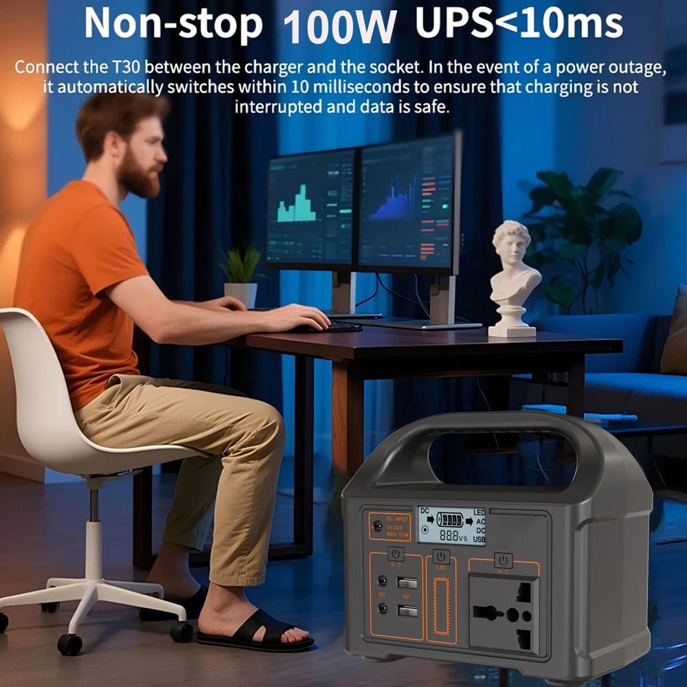 Gaiaray Portable Power Supply Station Outdoor Generator 100W 24000mAh - OKD200 Gambar produk Gaiaray Portable Power Supply Station Outdoor Generator 100W 24000mAh - OKD200