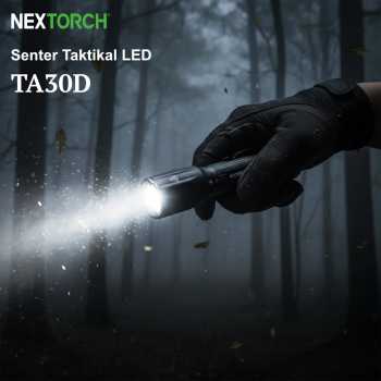 NEXTORCH Senter Taktikal LED Flashlight Rechargeable 2200 Lumens - TA30D