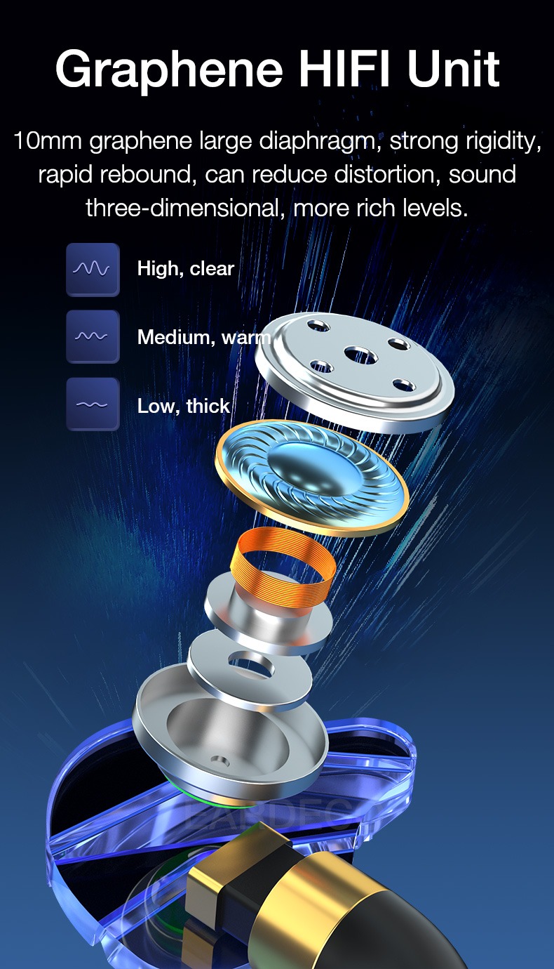 WKZ Earphone In-Ear Subwoofer Gaming Computer Sports with Microphone - S18 Gambar produk WKZ Earphone In-Ear Subwoofer Gaming Computer Sports with Microphone - S18