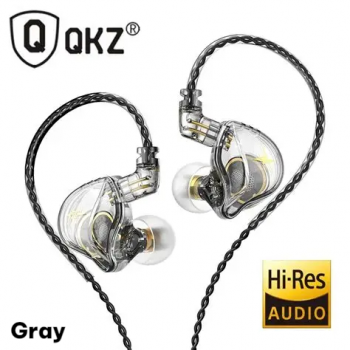 QKZ Earphone In-Ear Wired Detachable HiFi Noise Cancellation with Mic - ZXT