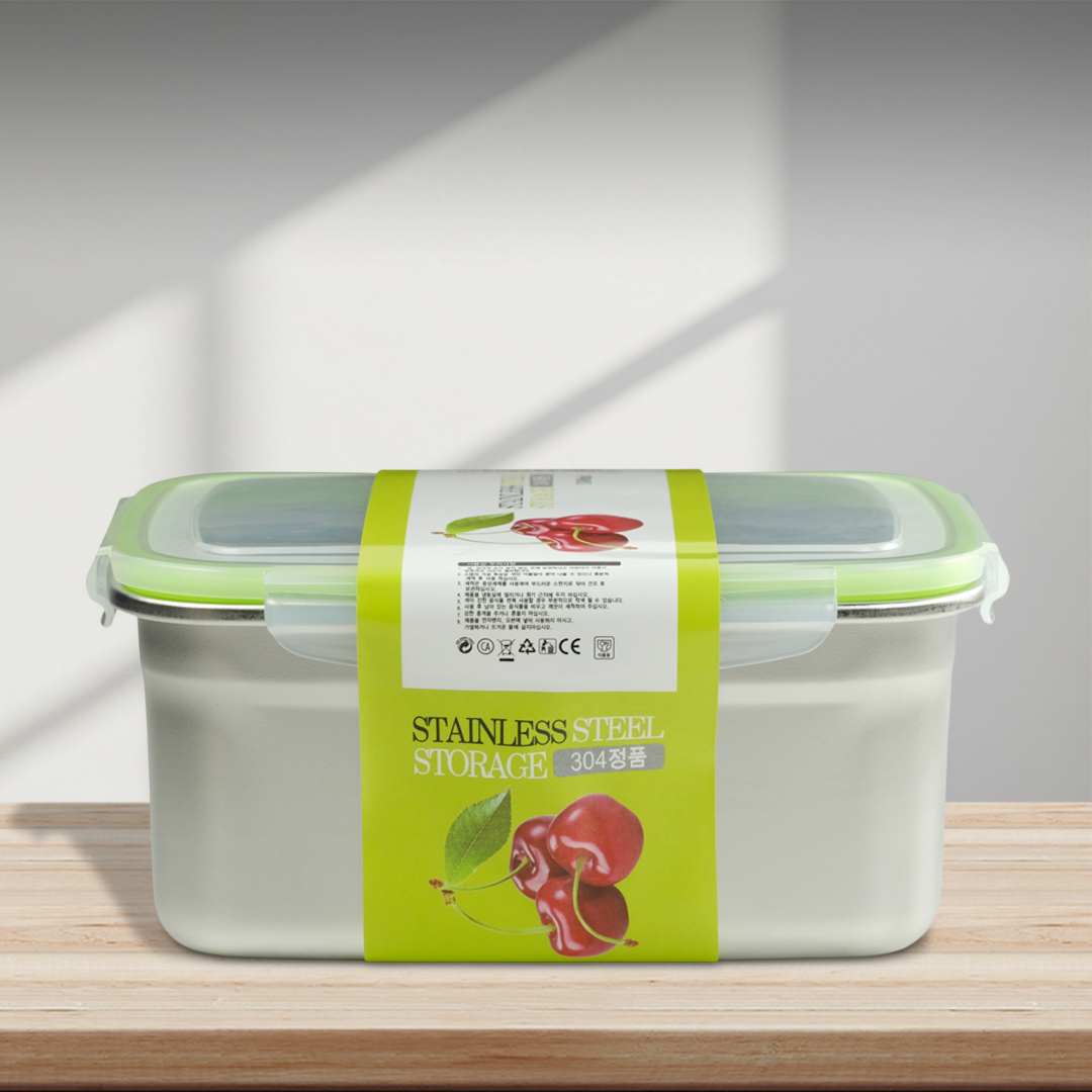 TaffHOME Kotak Makan Anti Tumpah Deep Lunch Box Stainless Steel 304 1500ml - Slyz51 Gambar produk TaffHOME Kotak Makan Anti Tumpah Deep Lunch Box Stainless Steel 304 1500ml - Slyz51