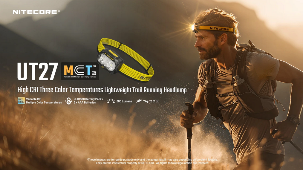NITECORE Headlamp LED Senter Kepala NiteLab MCT UHE 800 Lumens - UT27 Pro Gambar produk NITECORE Headlamp LED Senter Kepala NiteLab MCT UHE 800 Lumens - UT27 Pro