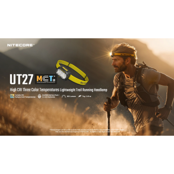 NITECORE Headlamp LED Senter Kepala NiteLab MCT UHE 800 Lumens - UT27 Pro