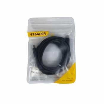 Gambar produk ESSAGER Kabel Data USB Type C to Type C Fast Charging LED Braided 60W 2M - ES-X16