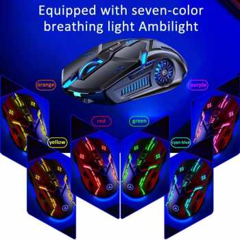 YINDIAO Mouse Gaming LED RGB 3200 DPI Silent Version - G5