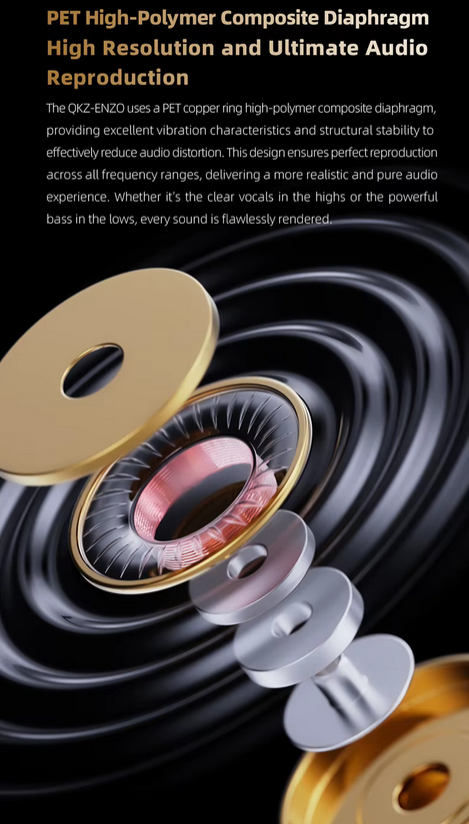 QKZ ENZO Wired Earphone In Ear Bass HiFi Dynamic Driver 11mm with Mic - QKZ-ENZO Gambar produk QKZ ENZO Wired Earphone In Ear Bass HiFi Dynamic Driver 11mm with Mic - QKZ-ENZO