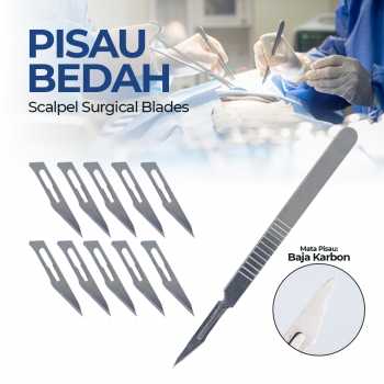 Jun Bei Dao Pian Pisau Bedah Scalpel Surgical Blades 10 PCS Number 11 - YY0174