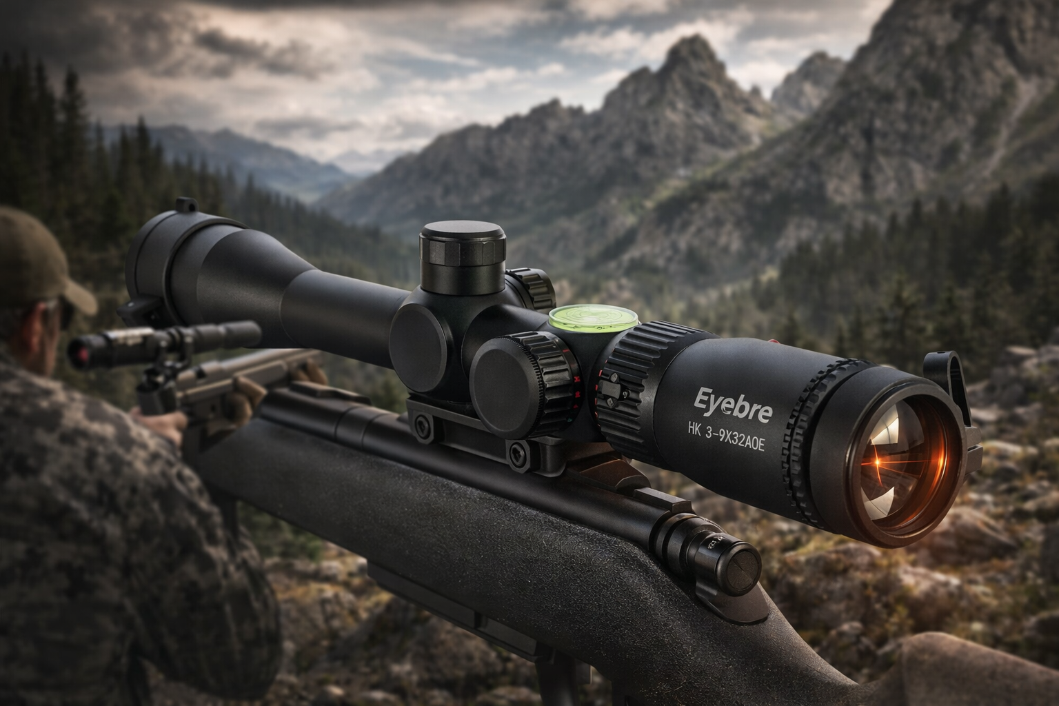 Eyebre Teropong Outdoor Scope Zoom Adjustable Reticle LED 3-9X 32mm - HK3-9X32AOE Gambar produk Eyebre Teropong Outdoor Scope Zoom Adjustable Reticle LED 3-9X 32mm - HK3-9X32AOE
