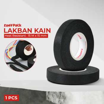 TaffPACK Lakban Kain Adhesive Cloth Tape Heat Resistant 15M - TF11