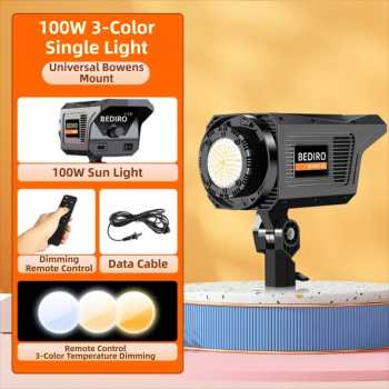 Gambar produk BEDIRO Lampu Studio LED Fill Light 3in1 Color Universal Mount 100W - BD400-SS