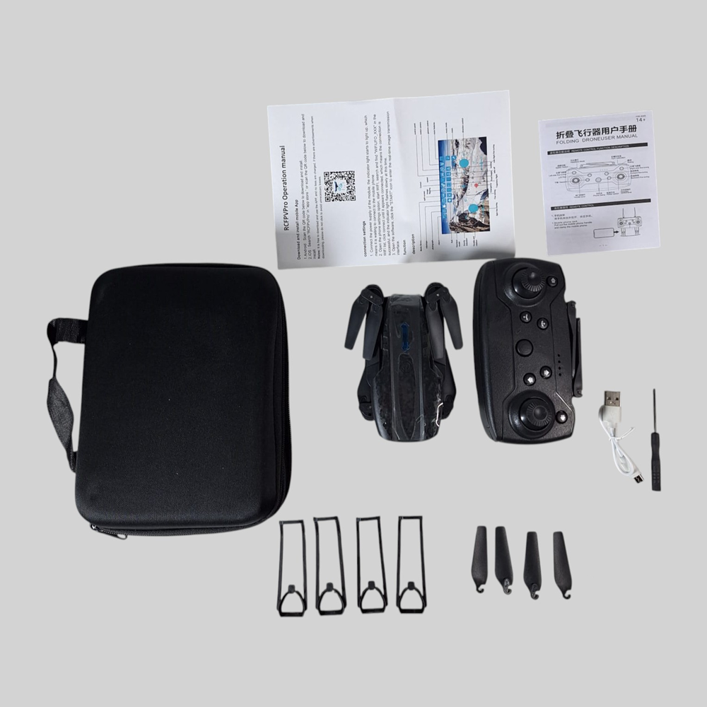 BRDRC Drone Mini Quadcopter Dual Camera 4K HD 50X Zoom Gesture 2.4GHz - E99 Gambar produk BRDRC Drone Mini Quadcopter Dual Camera 4K HD 50X Zoom Gesture 2.4GHz - E99