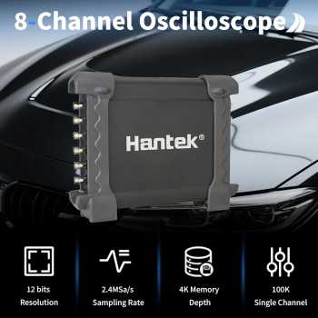 Hantek Oscilloscope Automotive Signal Generator 8 Channel USB 2.0 - 1008C