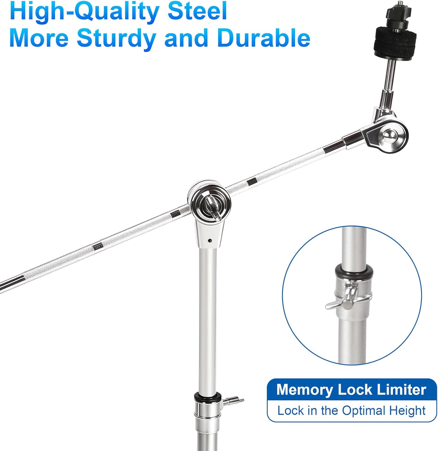 TaffSTUDIO Drum Cymbal Stand Heavy Duty Adjustable Double Braced - FM-CST Gambar produk TaffSTUDIO Drum Cymbal Stand Heavy Duty Adjustable Double Braced - FM-CST