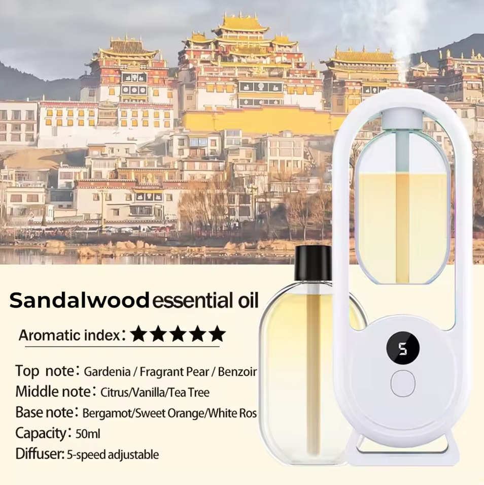 Lumea Diffuser Automatic Essential Oil Aromatherapy 50 ml with Oil Sandalwood - PW2 Gambar produk Lumea Diffuser Automatic Essential Oil Aromatherapy 50 ml with Oil Sandalwood - PW2