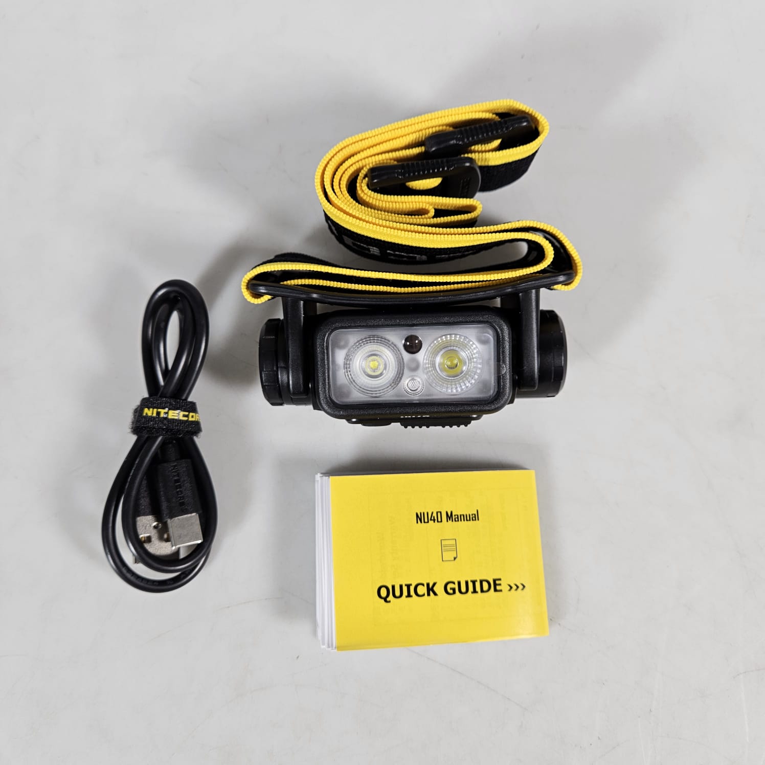 Gambar produk NITECORE Headlamp LED Senter Kepala Dual Light 2600mAh 1000 Lumens - NU40