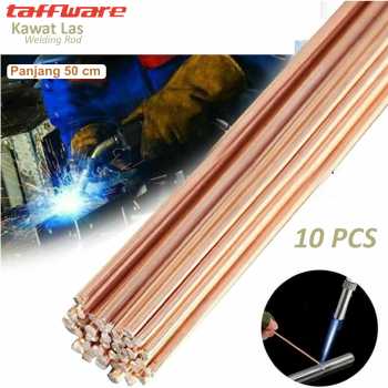 Taffware Kawat Las Welding Rod BCuP93-A Flat 1.3x3.2mm 50cm 10 PCS - GN2612