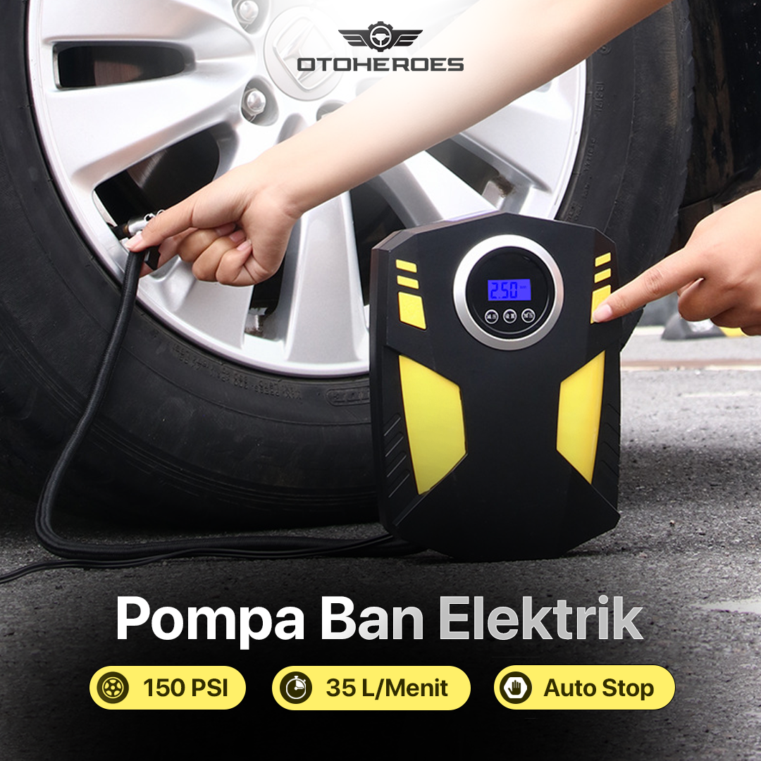 OTOHEROES Pompa Ban Elektrik Portable Air Compressor DC 12V 150 PSI - YD-787 Gambar produk OTOHEROES Pompa Ban Elektrik Portable Air Compressor DC 12V 150 PSI - YD-787