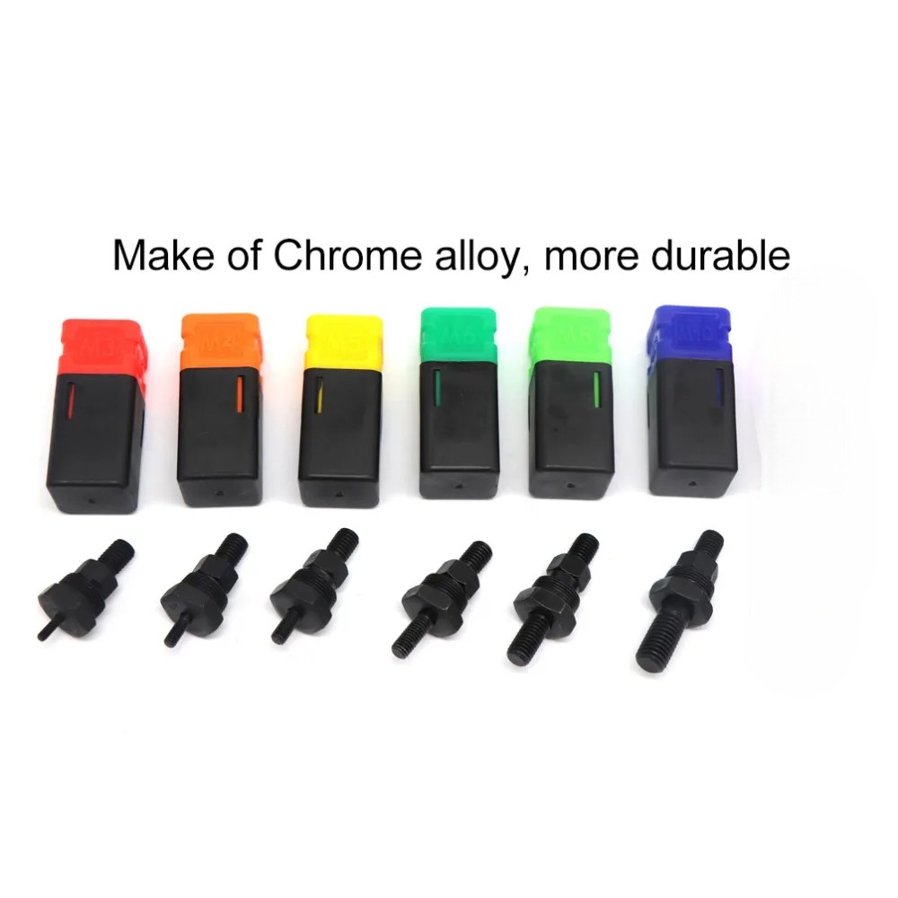 Hifeson Kepala Tang Riveter Nut Gun Replacement M3-M10 6 PCS - HF-15 Gambar produk Hifeson Kepala Tang Riveter Nut Gun Replacement M3-M10 6 PCS - HF-15