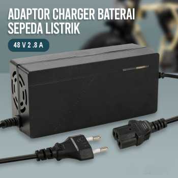 Gambar produk OTOHEROES Adaptor Charger Baterai Skuter Sepeda Listrik 48-59V 2.8A - 48V20AH