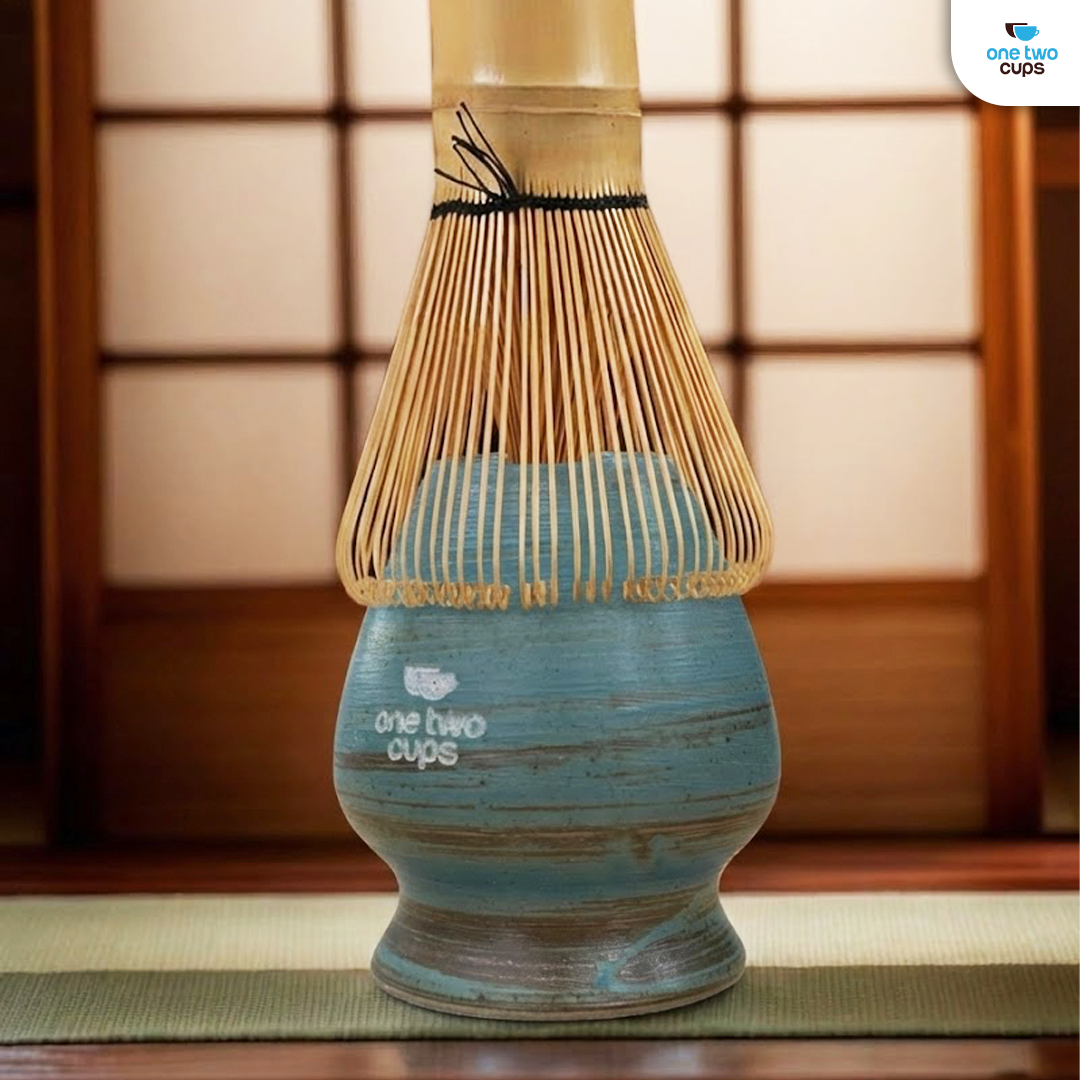One Two Cups Whisk Stand Matcha Chasen Tate Dudukan Pengaduk - D-34 Gambar produk One Two Cups Whisk Stand Matcha Chasen Tate Dudukan Pengaduk - D-34