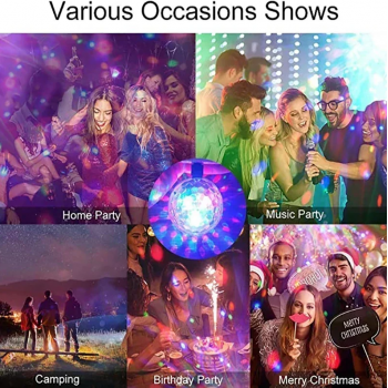 Gambar produk Heinast Lampu Disko RGB LED E27 Rotating Party Lamp Colorful Light 6W - H-21