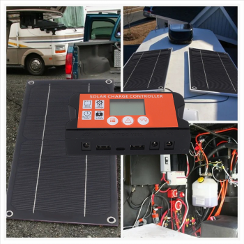 Sola Bright Solar Panel Monocrystalline Semi Flexible 10W Controller - SN30