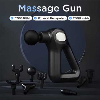 MUKASI Alat Pijat Elektrik Pundak Punggung Tangan Fascial Gun 2000 mAh - KH-750