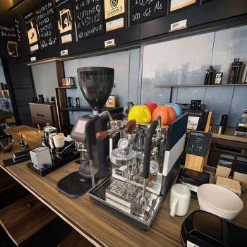 Trieste Mesin Kopi Espresso Semi Automatic E61 Rotary Pump 20Bar 2200W - M090