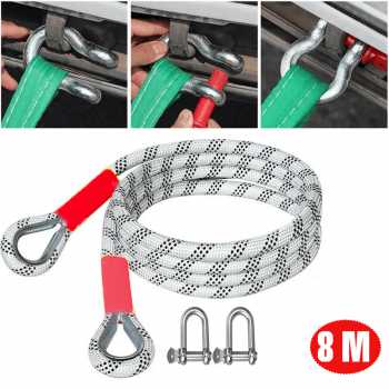 IFANYUO Tali Derek Car Tow Rope Strap Rescue 5 Ton Polyester 18mm - LJY024