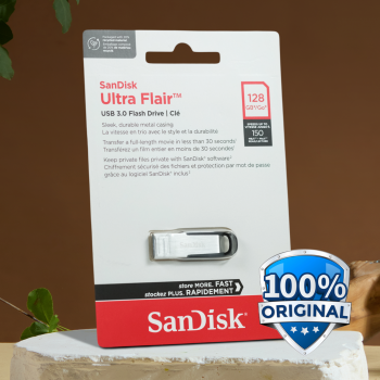 SanDisk Ultra Flair Flashdisk USB 3.0 Fast Read High Speed Metal Case - SDCZ73