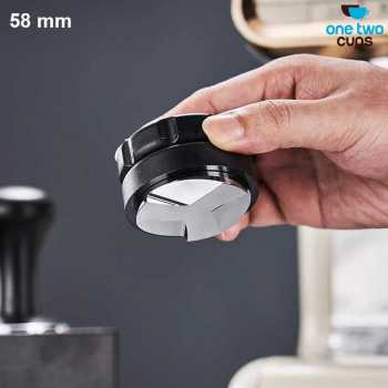 One Two Cups Macaron Tamper Coffee Distribution Tool 3 Angled Base - HB3
