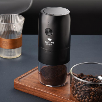 One Two Cups Alat Penggiling Kopi Elektrik Coffee Grinder 1800mAh - KMDJ-2A