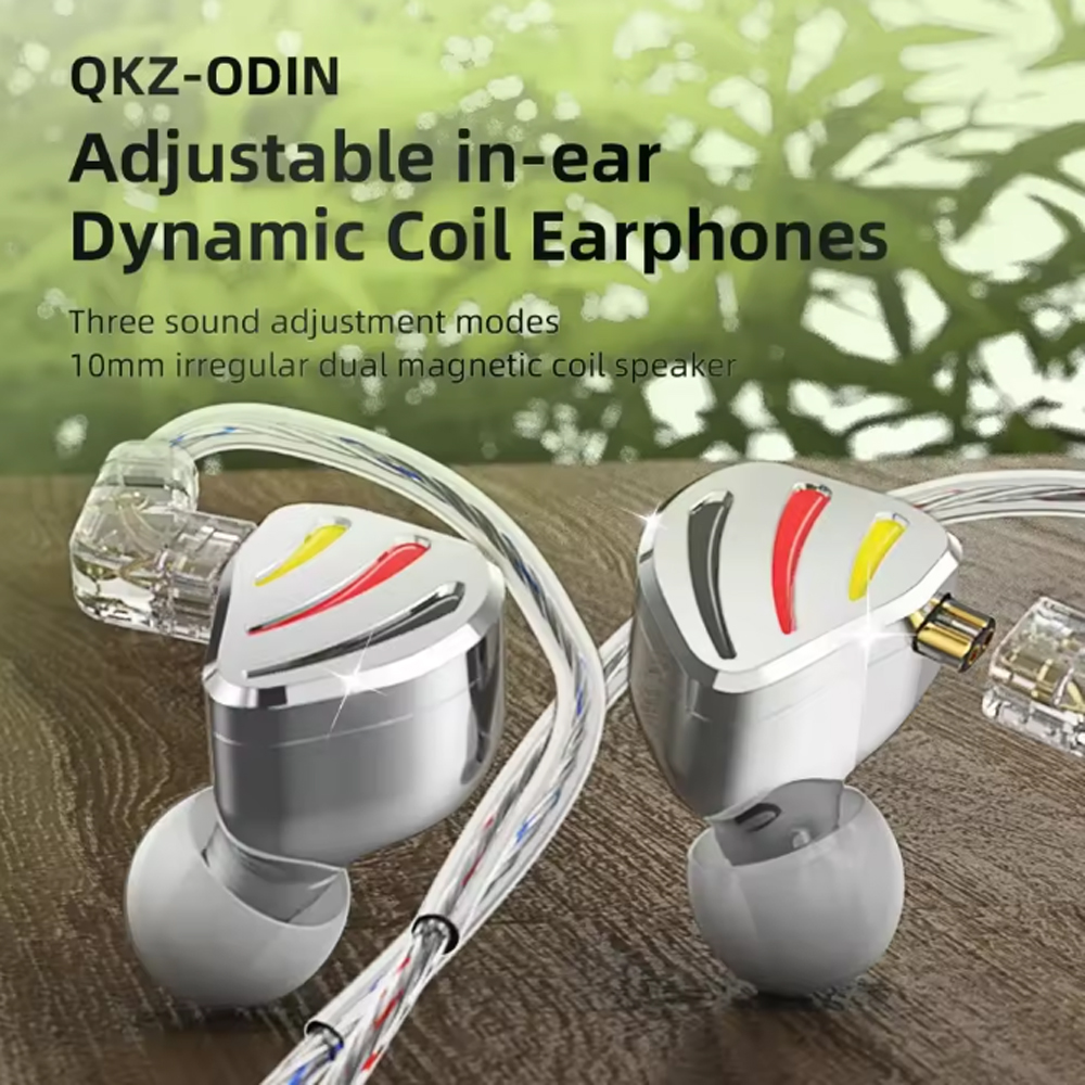 QKZ Earphone In-Ear Wired 3.5mm Detachable HiFi 3 Gear Tuning with Mic - Odin Gambar produk QKZ Earphone In-Ear Wired 3.5mm Detachable HiFi 3 Gear Tuning with Mic - Odin