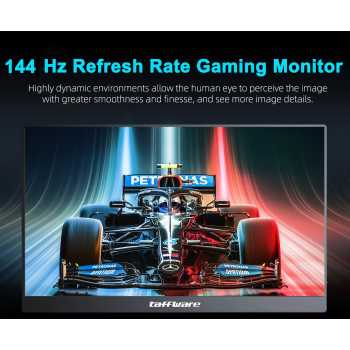 Gambar produk Taffware Portable Monitor 17.3 Inch IPS QHD 2.5K 144Hz Type C - UP-17
