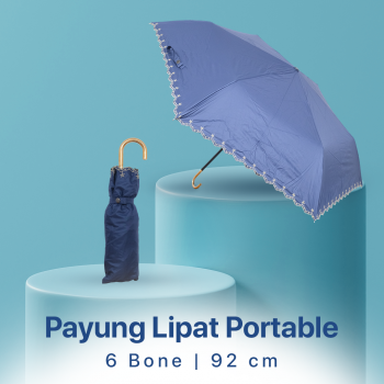 RUERN Payung Lipat Anti UV Ultra Light Folding Umbrella 6 Bone 92cm - R-3
