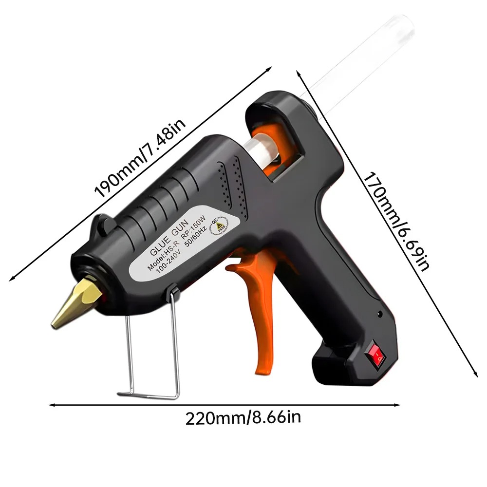 SEISSO Hot Melt Glue Gun Heating Tool Pistol Lem Tembak Panas 150W - QT-305 Gambar produk SEISSO Hot Melt Glue Gun Heating Tool Pistol Lem Tembak Panas 150W - QT-305