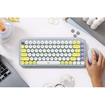 Logitech POP Keys Mechanical Keyboard Bluetooth 5.1 Brown Switch